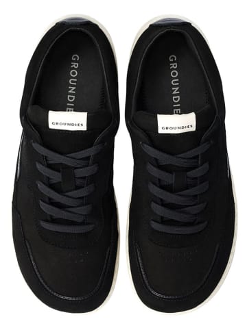 Groundies Leder-Barfußschuhe "Zurich" in Schwarz