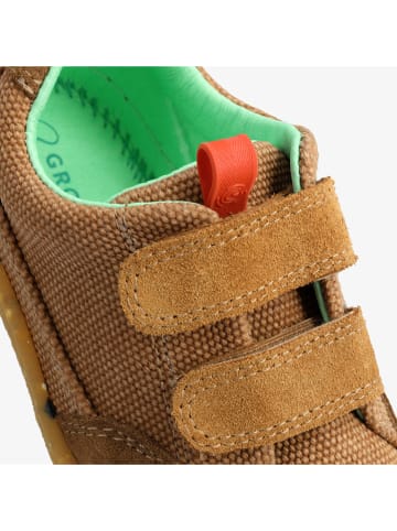 Groundies Leren barefootschoenen "Amsterdam" lichtbruin