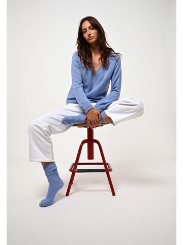 AUTHENTIC CASHMERE Kasjmieren sokken "Chewila" blauw