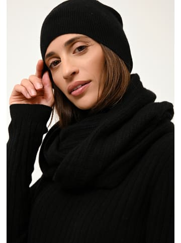 Just Cashmere Kasjmieren muts "Cleo" zwart
