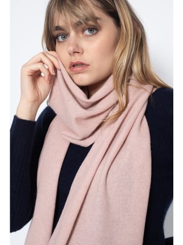 Perfect Cashmere Kasjmieren sjaal "Kelly" lichtroze - (L)200 x (B)30 cm