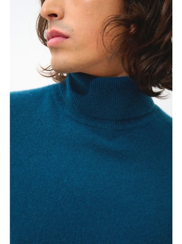 AUTHENTIC CASHMERE Kaszmirowy golf "Bange" w kolorze granatowym