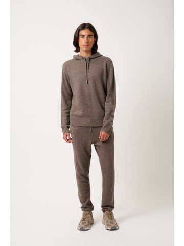 AUTHENTIC CASHMERE Kasjmieren trui "Bendt" lichtbruin