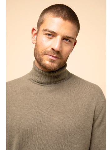 Just Cashmere Kaschmir-Rollkragenpullover "Connor" in Taupe