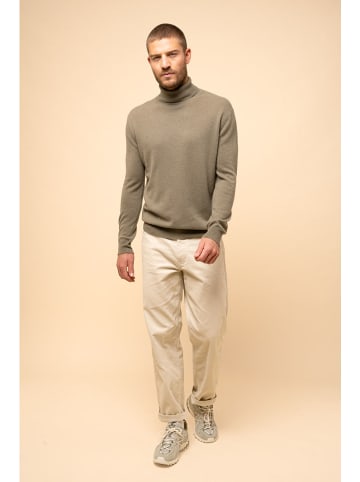 Just Cashmere Kasjmieren coltrui "Connor" taupe