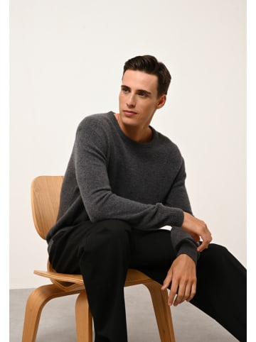 Just Cashmere Kaszmirowy sweter "Gabin" w kolorze antracytowym