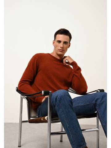 Just Cashmere Kasjmieren trui "Howard" roestrood