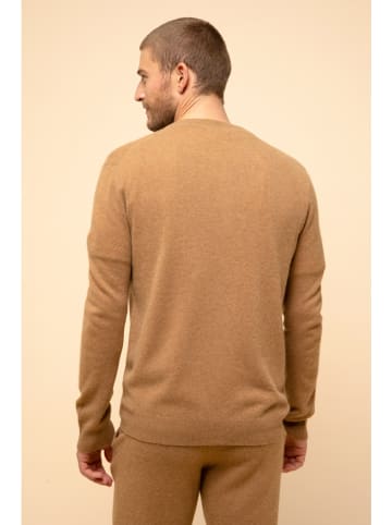 Just Cashmere Kaschmir-Cardigan "Polnoon" in Camel