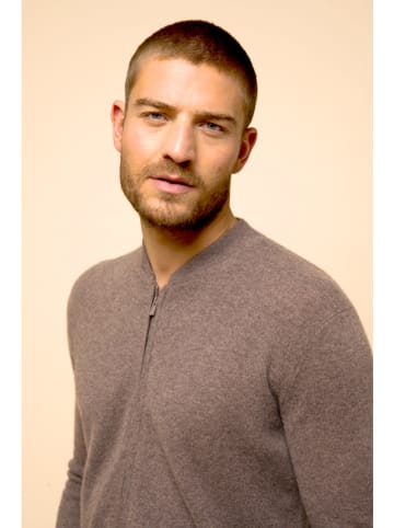 Just Cashmere Kaschmir-Cardigan "Polnoon" in Taupe