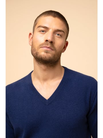 Just Cashmere Kaschmir-Pullover "Tom" in Dunkelblau