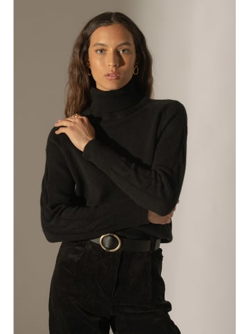 Perfect Cashmere Kasjmieren coltrui "Albany" zwart