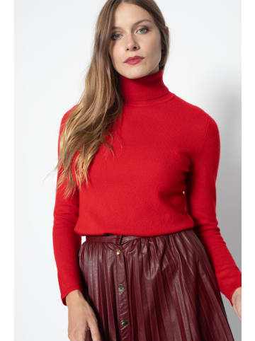 Perfect Cashmere Kaschmir-Rollkragenpullover "Ashley" in Rot