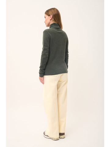 Just Cashmere Kaszmirowy sweter "Ava" w kolorze khaki