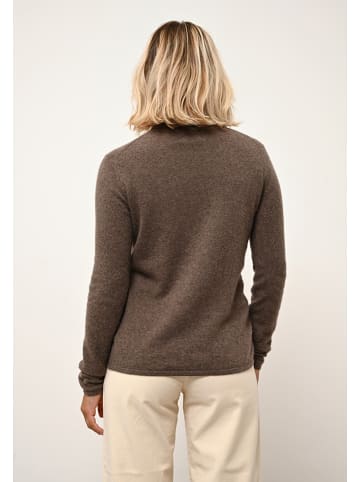 Just Cashmere Kaschmir-Rollkragenpullover "Ava" in Braun