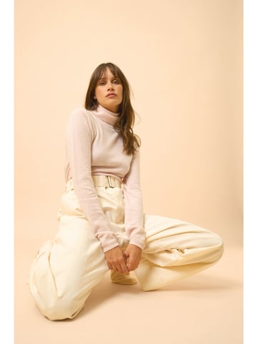 Just Cashmere Kasjmieren coltrui "Ava" crème