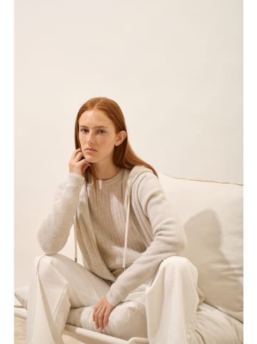 Just Cashmere Kaszmirowy sweter "Avana" w kolorze kremowym