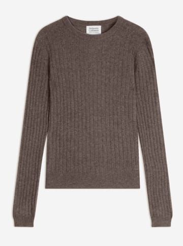 AUTHENTIC CASHMERE Kaszmirowy sweter "Bella" w kolorze szaro-beżowym