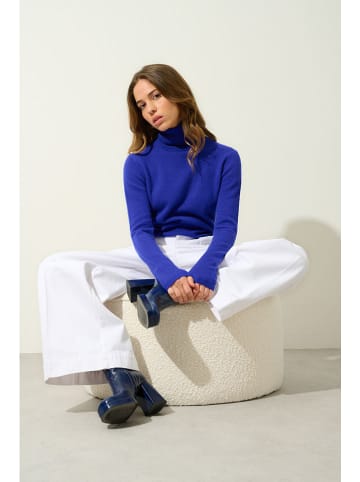 AUTHENTIC CASHMERE Kaschmir-Rollkragenpullover "Bise" in Blau