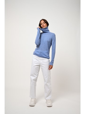 AUTHENTIC CASHMERE Kaschmir-Rollkragenpullover "Bise" in Hellblau