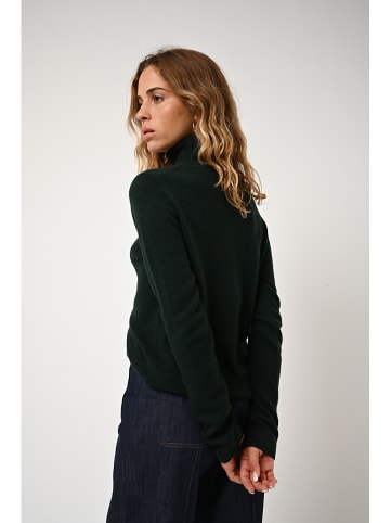 AUTHENTIC CASHMERE Kaschmir-Rollkragenpullover "Bise" in Dunkelgrün