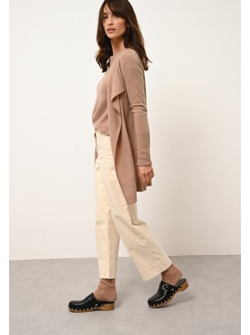 Just Cashmere Kaschmir-Cardigan "Brooke" in Hellbraun
