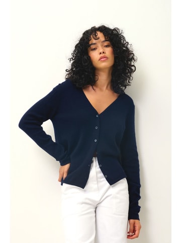 AUTHENTIC CASHMERE Kaschmir-Cardigan "Chalais" in Dunkelblau