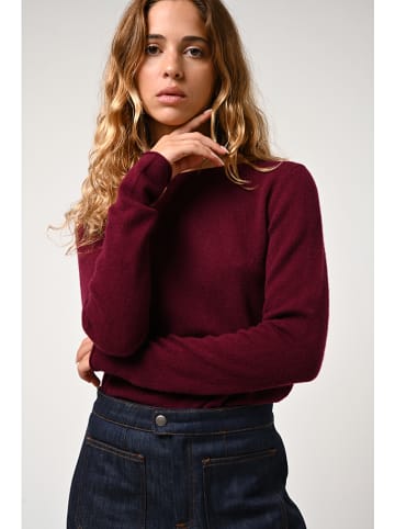 AUTHENTIC CASHMERE Kasjmieren trui "Criou" bordeaux