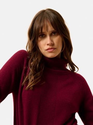 Just Cashmere Kasjmieren coltrui "Debbie" bordeaux