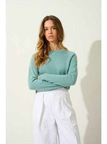 AUTHENTIC CASHMERE Kasjmieren trui "Ecrin" turquoise