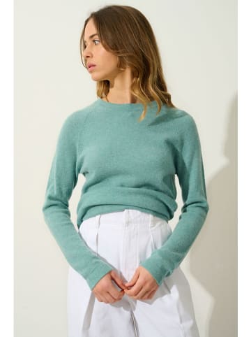 AUTHENTIC CASHMERE Kasjmieren trui "Ecrin" turquoise