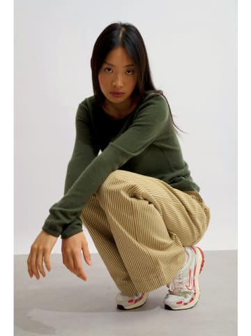 AUTHENTIC CASHMERE Kasjmieren trui "Epéna" kaki