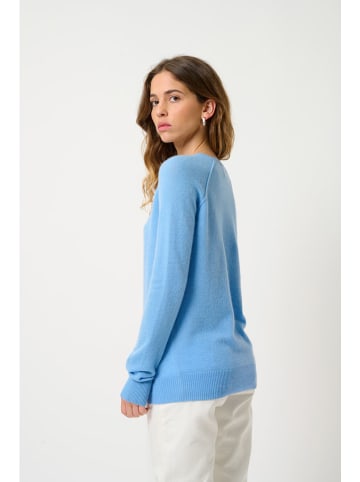 AUTHENTIC CASHMERE Kasjmieren trui "Etret" lichtblauw