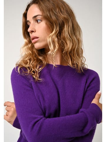 AUTHENTIC CASHMERE Kaschmir-Pullover "Etret" in Pflaume