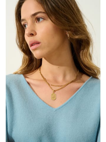 AUTHENTIC CASHMERE Kaszmirowy sweter w kolorze błękitnym