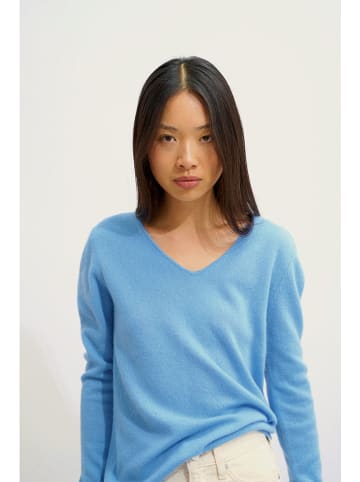 AUTHENTIC CASHMERE Kaszmirowy sweter w kolorze błękitnym