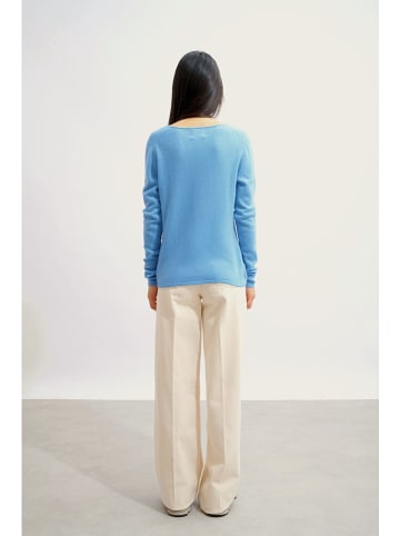 AUTHENTIC CASHMERE Kaschmir-Pullover in Hellblau