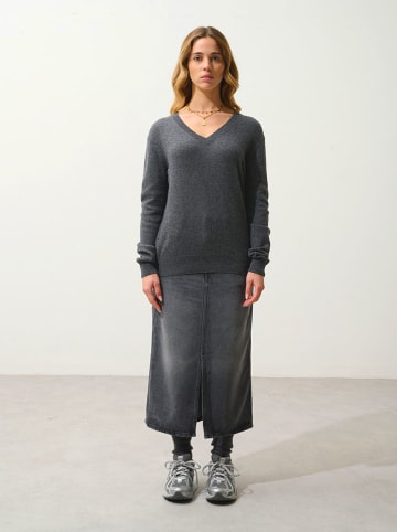 AUTHENTIC CASHMERE Kaszmirowy sweter w kolorze antracytowym