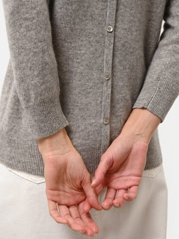 Just Cashmere Kasjmieren trui "Janice" grijs