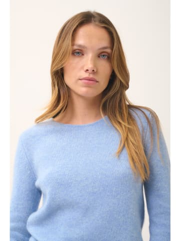 Just Cashmere Kaszmirowy sweter "Joyce" w kolorze błękitnym