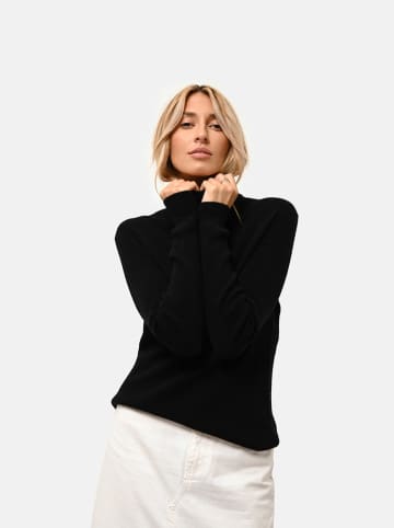 Just Cashmere Kaszmirowy sweter "Lanais" w kolorze czarnym