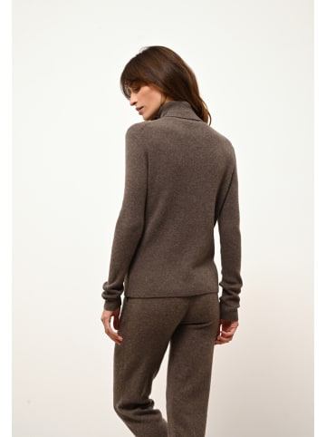 Just Cashmere Kaszmirowy golf "Lanais" w kolorze brązowym