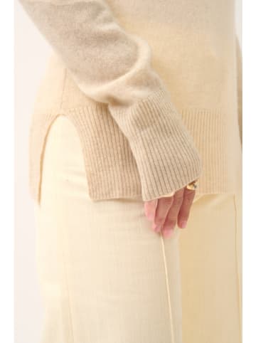 Just Cashmere Kasjmieren coltrui "Lexie" beige
