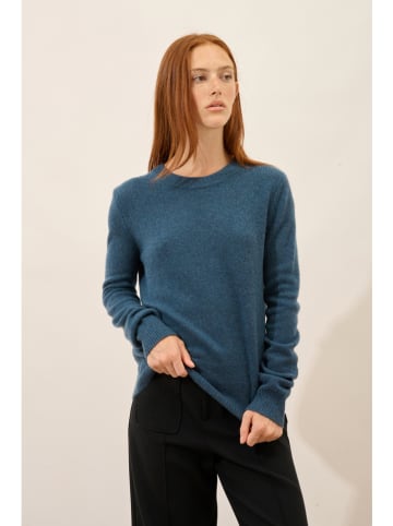 Just Cashmere Kasjmieren trui "Lexini" blauw