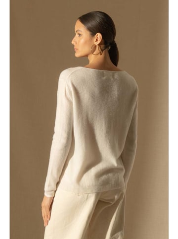 Perfect Cashmere Kaschmir-Pullover "Lindsay" in Creme