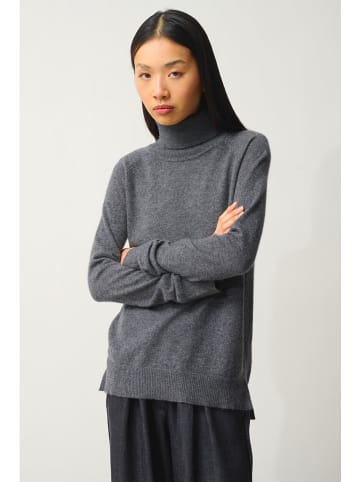 AUTHENTIC CASHMERE Kaschmir-Rollkragenpullover in Anthrazit