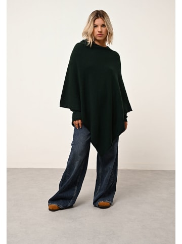 Just Cashmere Kaschmir-Poncho "Meredith" in Dunkelgrün