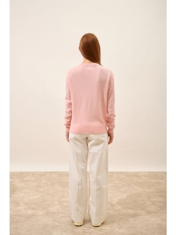 Just Cashmere Kaszmirowy sweter "Nora" w kolorze jasnoróżowym