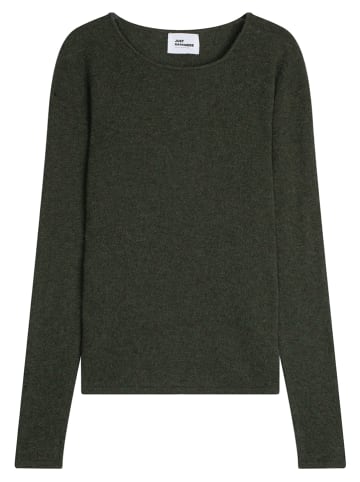 Just Cashmere Kaszmirowy sweter "Vivian" w kolorze ciemnozielonym