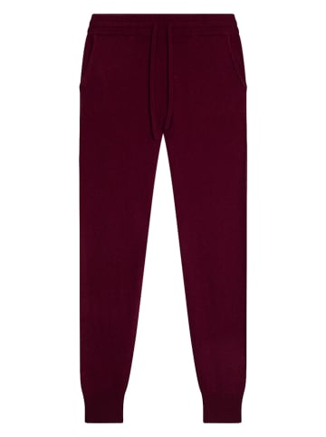 Just Cashmere Kaschmir-Hose "Wendy" in Bordeaux