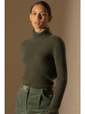 Perfect Cashmere Kasjmieren trui "Willow" kaki